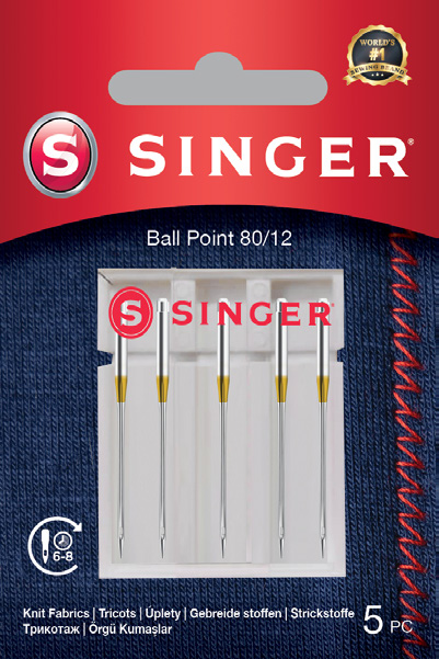 SINGER Ball Point adatos, 5 vnt.