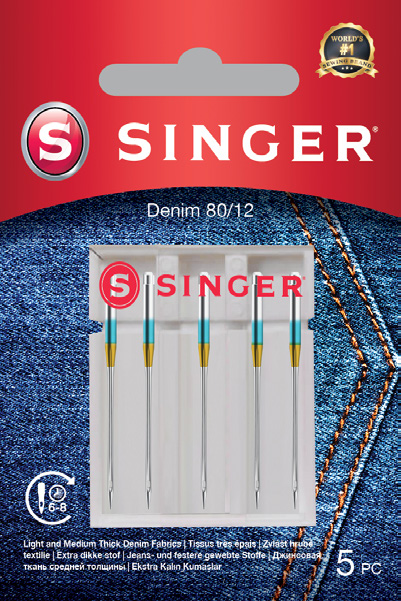 SINGER Denim adatos džinsui, 5 vnt.