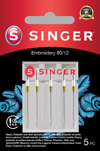 SINGER Embroidery adatos siuvinėjimui, 5 vnt.