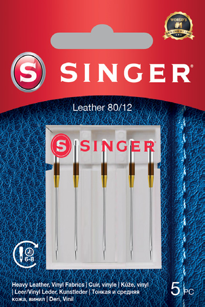 SINGER Leather adatos odai, 5 vnt.